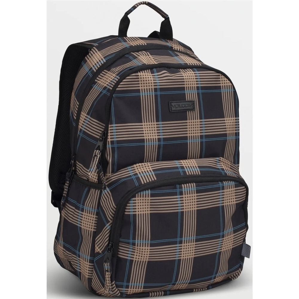 Nwt Volcom Upper Class Backpack Black Brown School Bag Unisex Skater Kid / Adult
